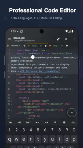 Acode — Terminal & AI Coding screenshot