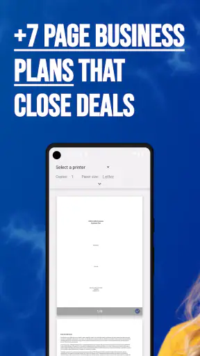 AI Business Plan Generator screenshot