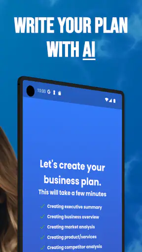 AI Business Plan Generator screenshot