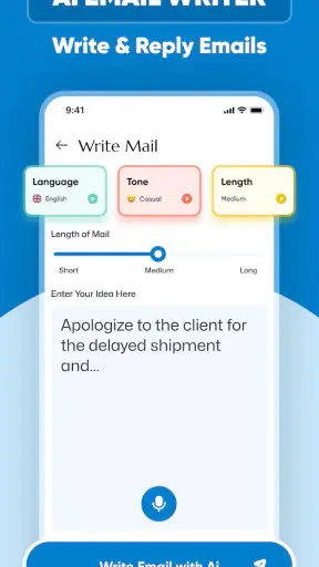 Ai Email Writer & Generator screenshot