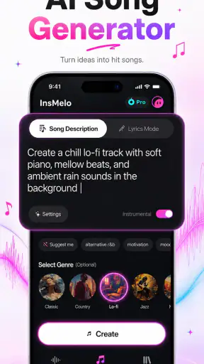 AI Song & Cover Music・InsMelo screenshot