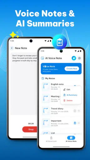 Ai Voice Lock Screen - VoiceOS screenshot