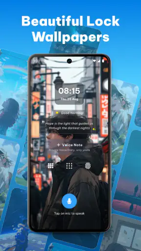 Ai Voice Lock Screen - VoiceOS screenshot