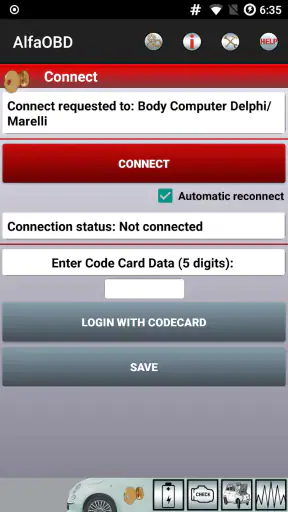 AlfaOBD screenshot