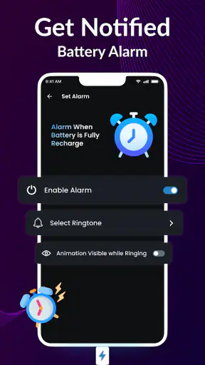 Animation Pagc charge, Baterya screenshot