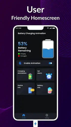 Animation Pagc charge, Baterya screenshot