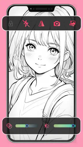 ARDraw - Anime Trace & Sketch screenshot