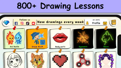 ArtLoop: Learn how to draw screenshot