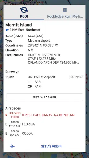 Avia Maps Aeronautical Charts screenshot