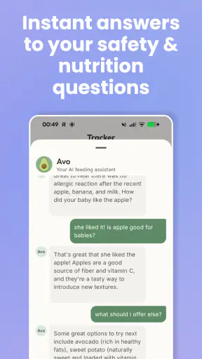 Baby Food Tracker & BLW: Avo screenshot