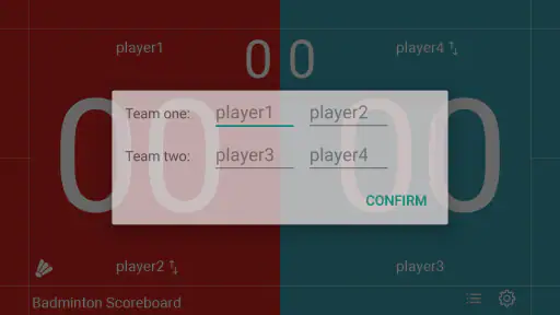 Badminton Scoreboard screenshot