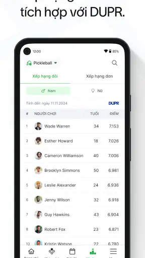 Baseline - Tennis & Pickleball screenshot