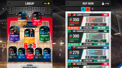Basketball Fantasy Manager NBA screenshot