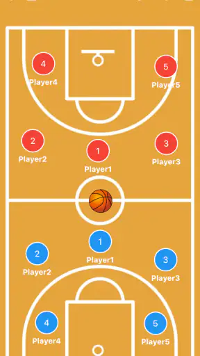 Basketball Tactic Board screenshot