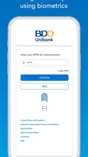 BDO Unibank SG screenshot