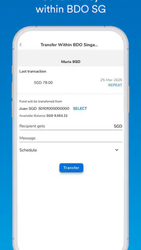 BDO Unibank SG screenshot