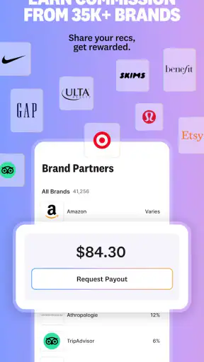 Benable: for influencers & all screenshot