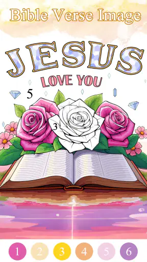 Bible Color Paint By Number screenshot