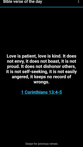 Bible verse of the day screenshot