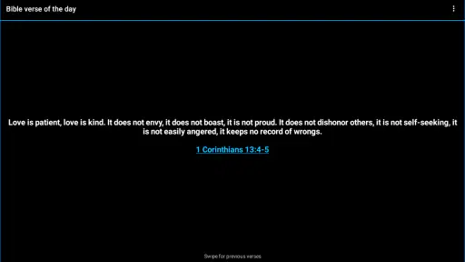 Bible verse of the day screenshot