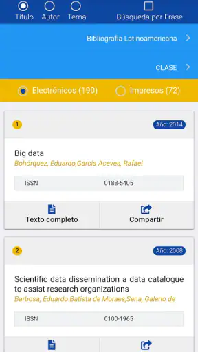 Bibliotecas UNAM screenshot