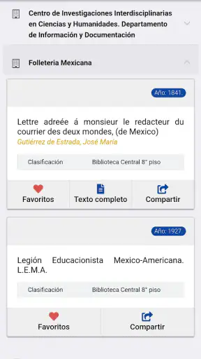 Bibliotecas UNAM screenshot