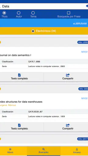 Bibliotecas UNAM screenshot