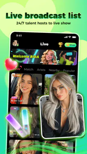 Bidalive screenshot