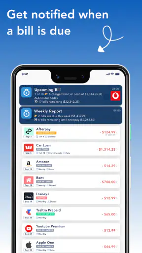 BillOut - Bill Reminder screenshot