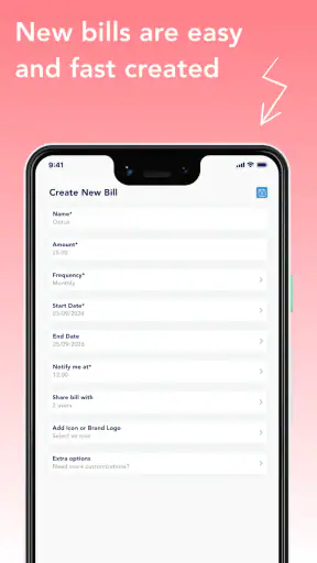 BillOut - Bill Reminder screenshot
