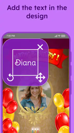 Birthday Photo Frame Maker screenshot