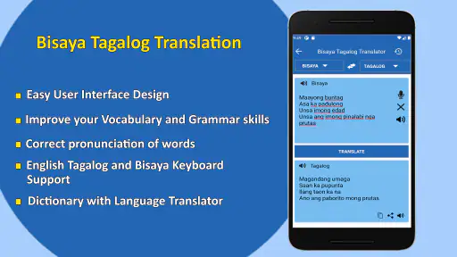 Bisaya to Tagalog Translator screenshot