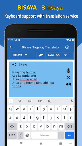 Bisaya to Tagalog Translator screenshot