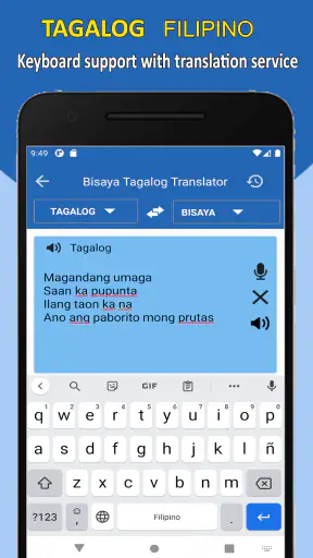 Bisaya to Tagalog Translator screenshot