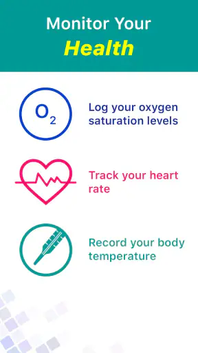 Blood Oxygen & Temperature App screenshot