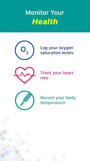 Blood Oxygen & Temperature App screenshot