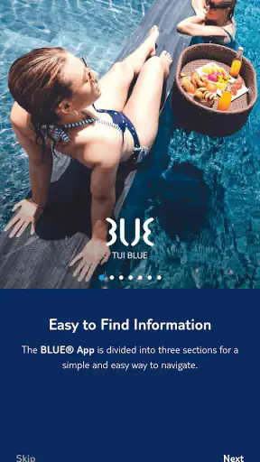 BLUE App screenshot