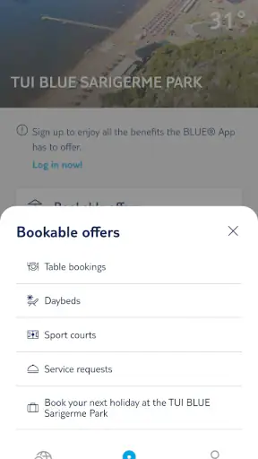 BLUE App screenshot