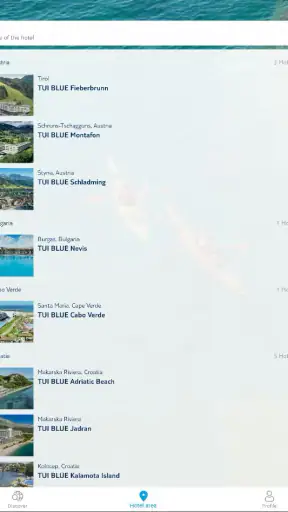 BLUE App screenshot