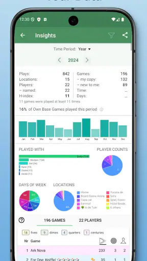Board Game Stats screenshot