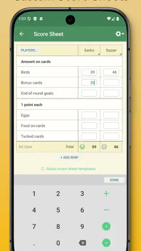 Board Game Stats screenshot