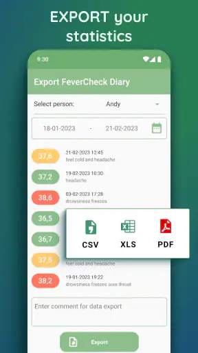 Body Temperature・Fever Tracker screenshot