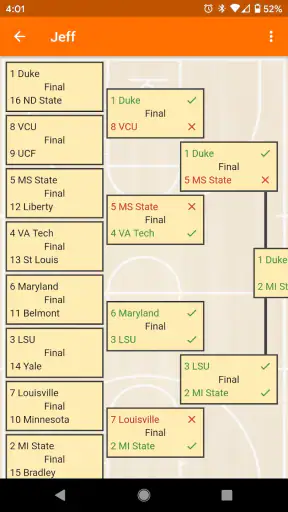Bracket Tracker screenshot