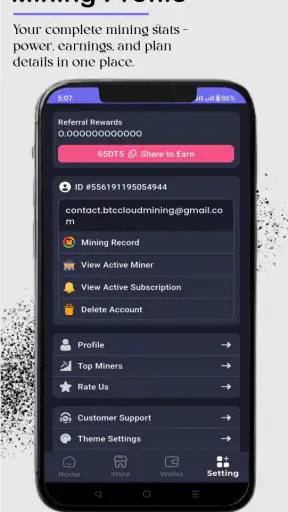 BTC Cloud Mining(Crypto Miner) screenshot