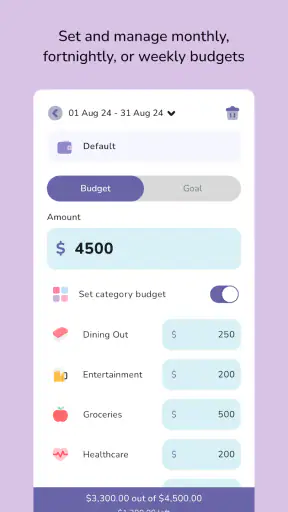Budgeting App - Spend Tracker screenshot