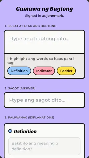 Bugtong Cryptic screenshot