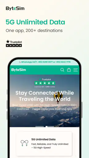 ByteSIM eSIM - Data Plan screenshot