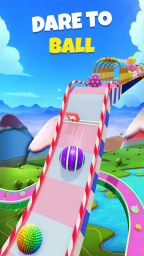 Candy Ball Run - Rolling Games screenshot