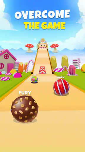 Candy Ball Run - Rolling Games screenshot