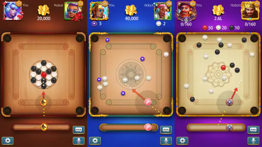 Carrom Lite-Board Offline Game screenshot